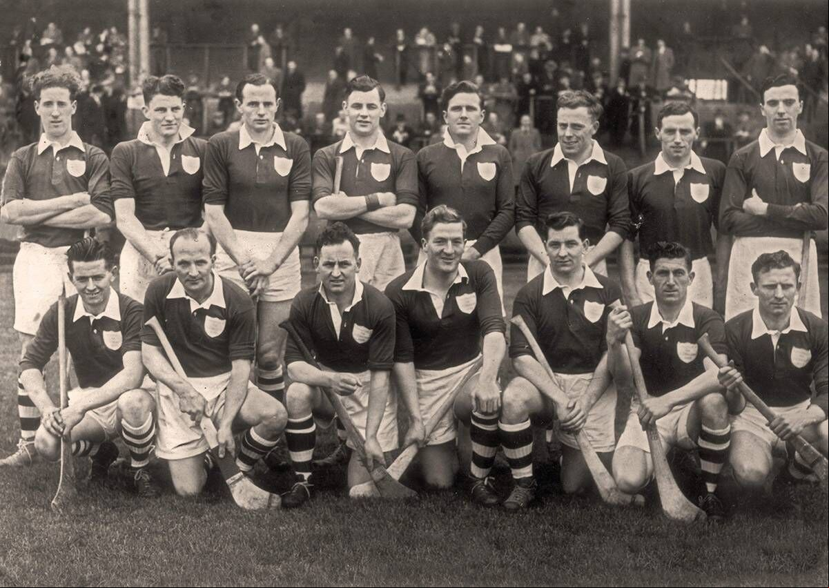 The 1954 Ireland hurling team. Back: J McGrath (Westmeath); T Leahy (Kilkenny); Bobby Rackard (Wexford); Liam Dowling (Cork); John Doyle (Tipperary); Pat Stakelum (Tipp); P. Kenny (Tipp); C. Murphy (Dublin). Front: Tim Flood (Wexford); Christy Ring (Cork); Willie Walsh (Kilkenny); Billy O’Neill (Galway); Tony Shaughnessy (Cork); Willie John Daly (Cork); Sean Duggan (Galway). Picture: Cummins Sports. The 1954 Ireland hurling team. Back: J McGrath (Westmeath); T Leahy (Kilkenny); Bobby Rackard (Wexford); Liam Dowling (Cork); John Doyle (Tipperary); Pat Stakelum (Tipp); P. Kenny (Tipp); C. Murphy (Dublin). Front: Tim Flood (Wexford); Christy Ring (Cork); Willie Walsh (Kilkenny); Billy O’Neill (Galway); Tony Shaughnessy (Cork); Willie John Daly (Cork); Sean Duggan (Galway). Picture: Cummins Sports.