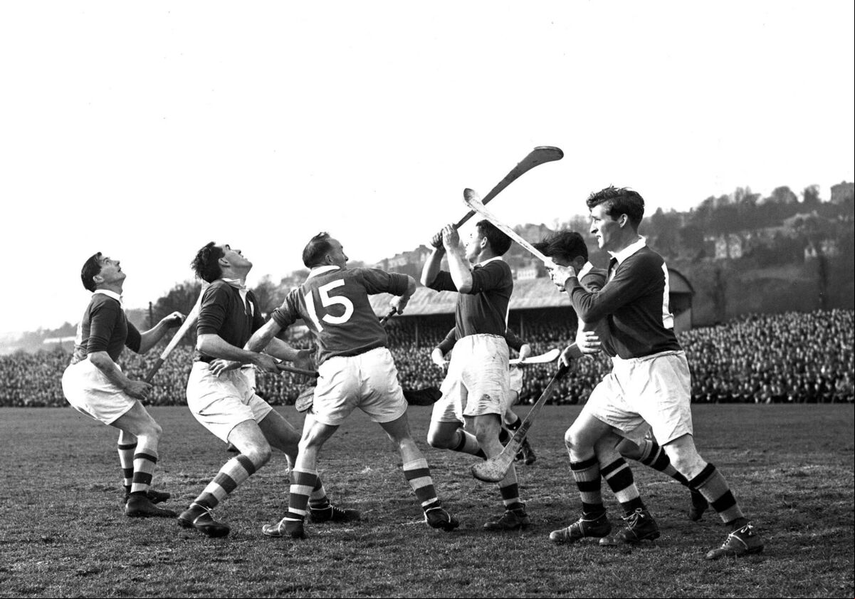 Railway Cup action from 1952. Railway Cup action from 1952.