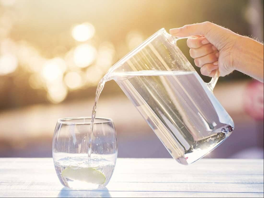 Drink at least six glasses of water a day. Drink at least six glasses of water a day.