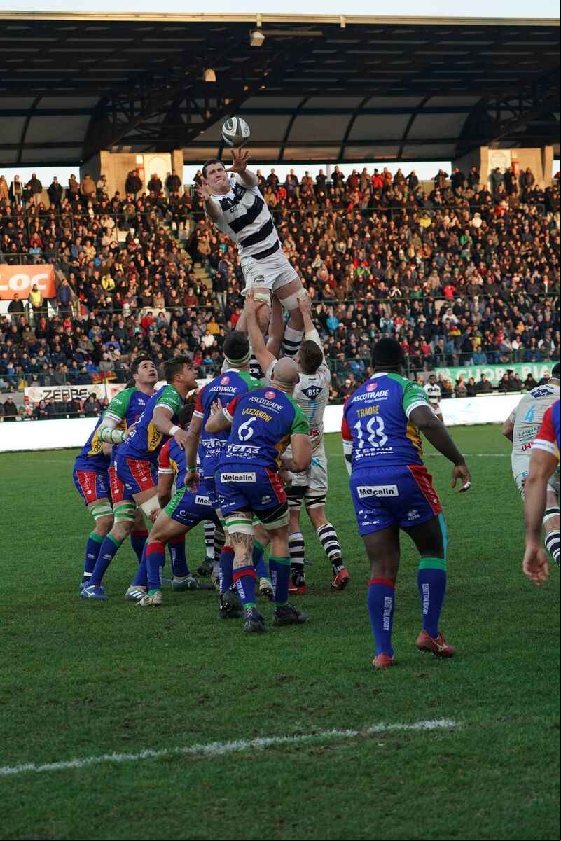 Ian Nagle of Zebre Rugby Club in action against Benetton Ian Nagle of Zebre Rugby Club in action against Benetton