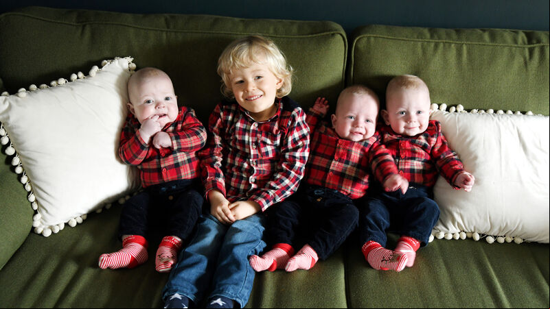 Cork's lockdown triplets are all ready for Santa’s visit Cork's lockdown triplets are all ready for Santa’s visit