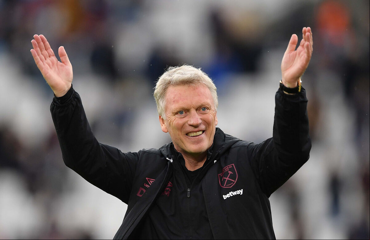West Ham United's manager David Moyes during a lap of appreciation at the end of the Premier League match at the London Stadium, London. West Ham United's manager David Moyes during a lap of appreciation at the end of the Premier League match at the London Stadium, London.