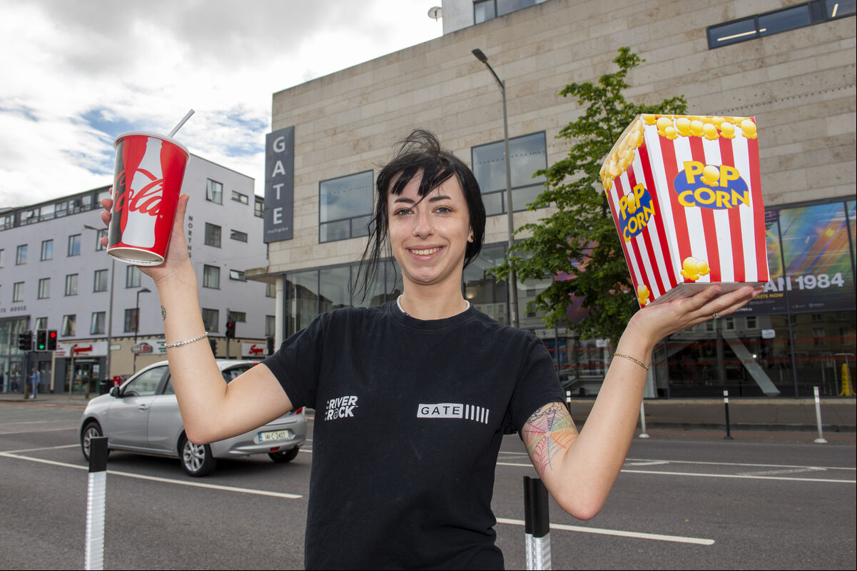 Dara O'Keeffe on her way to the Gate Cinema, North Main Street. Picture: Dan Linehan Dara O'Keeffe on her way to the Gate Cinema, North Main Street. Picture: Dan Linehan