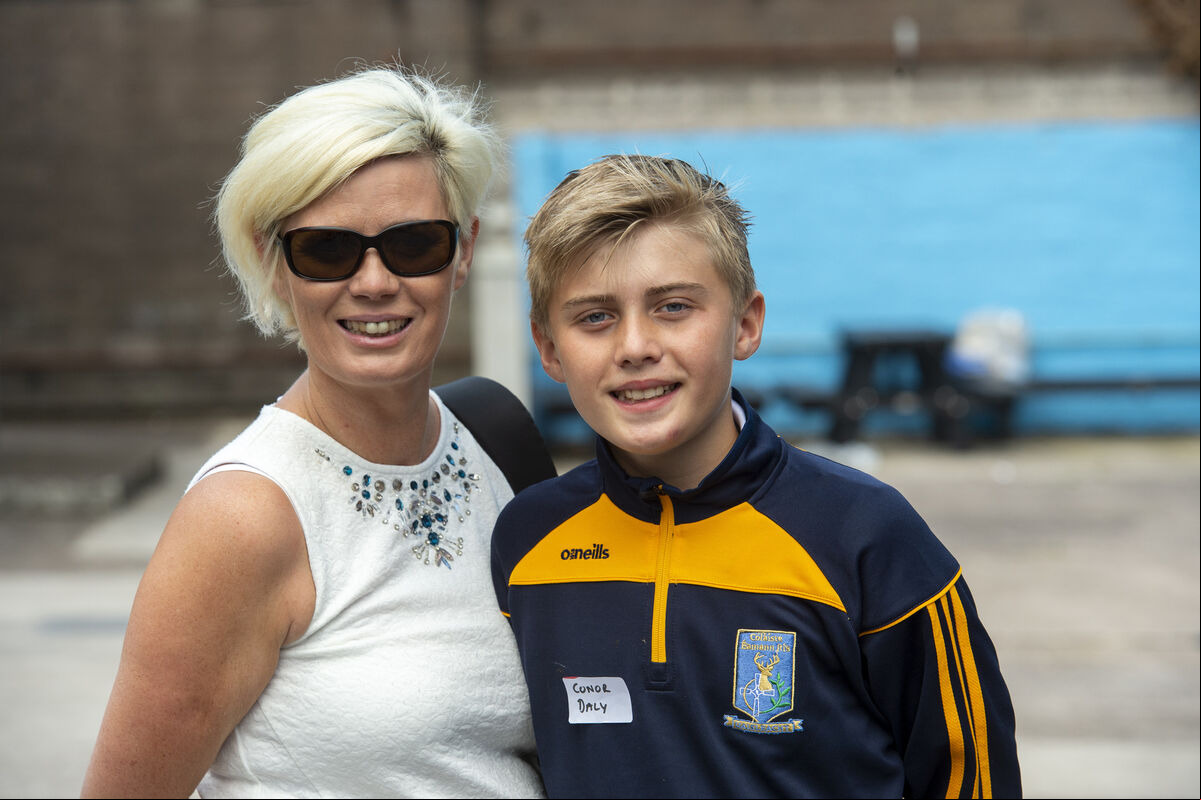Linda Akbas with her son Conor Daly at the introductory day for pupils at Coláiste Éamann Rís, Cork. Picture Dan Linehan Linda Akbas with her son Conor Daly at the introductory day for pupils at Coláiste Éamann Rís, Cork. Picture Dan Linehan