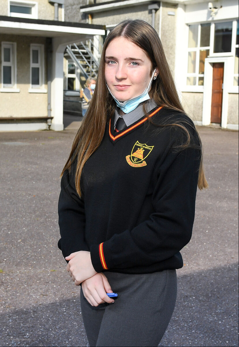 1st year student Robyn Lowry from Ballyvolane, attending Colaiste an Chroi Naofa, Carraig na bhFear, Co Cork for the first time. 1st year student Robyn Lowry from Ballyvolane, attending Colaiste an Chroi Naofa, Carraig na bhFear, Co Cork for the first time.