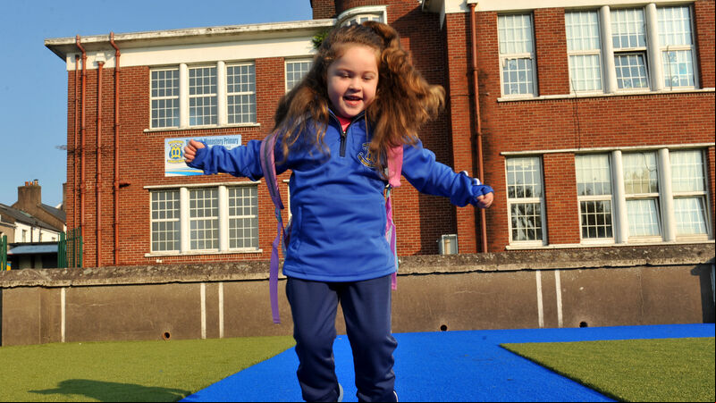 PICS: History made as girls arrive for first day as students at Cork's North Mon PICS: History made as girls arrive for first day as students at Cork's North Mon