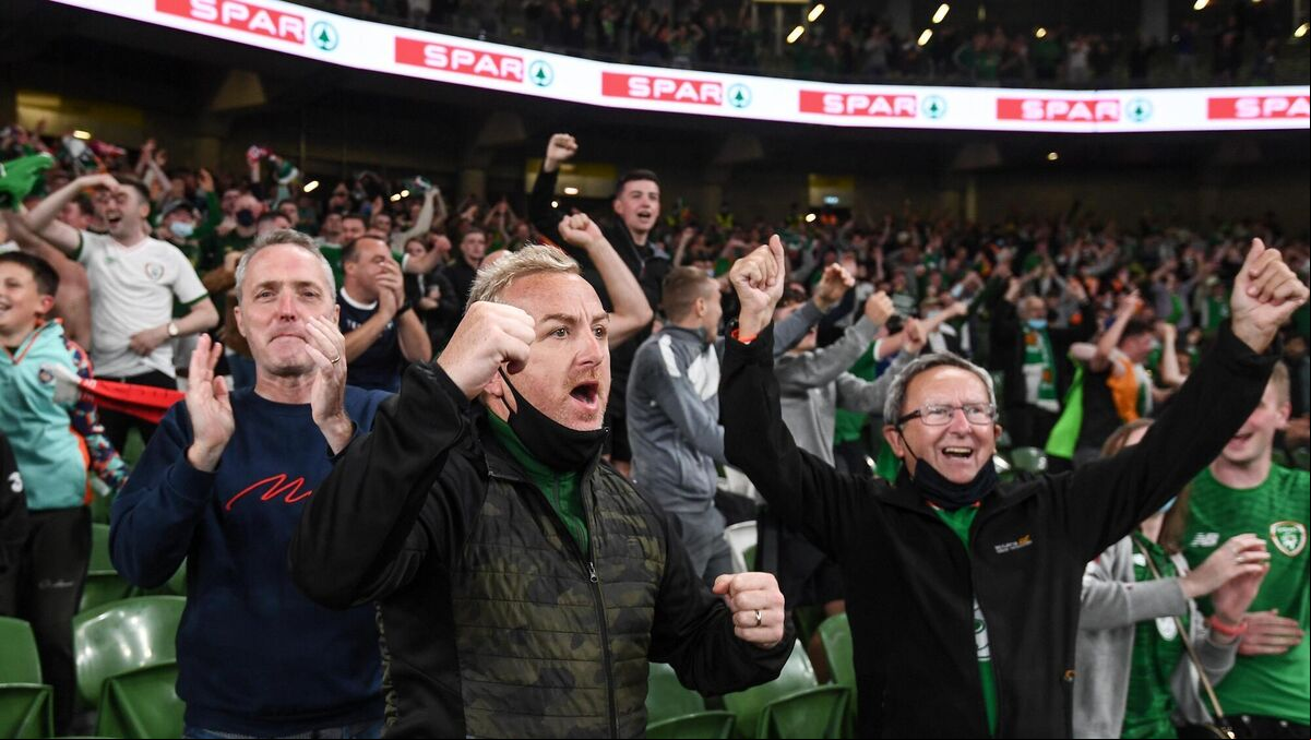 Ireland ers after the FIFA World Cup 2022 qualifying group A match against Serbia at the Aviva Stadium in Dublin. Picture: Stephen McCarthy/Sportsfile Ireland ers after the FIFA World Cup 2022 qualifying group A match against Serbia at the Aviva Stadium in Dublin. Picture: Stephen McCarthy/Sportsfile