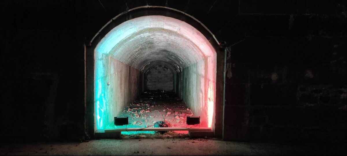The tunnel the men escaped through. The tunnel the men escaped through.