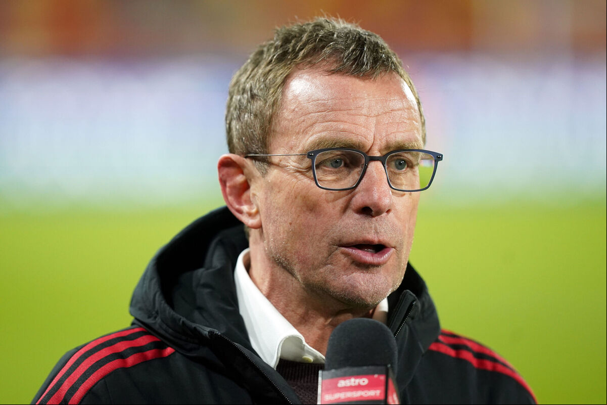 Manchester United manager Ralf Rangnick talks to the media following the Premier League match at the Brentford Community Stadium, London. Picture: Mike Egerton/PA Wire. Manchester United manager Ralf Rangnick talks to the media following the Premier League match at the Brentford Community Stadium, London. Picture: Mike Egerton/PA Wire.