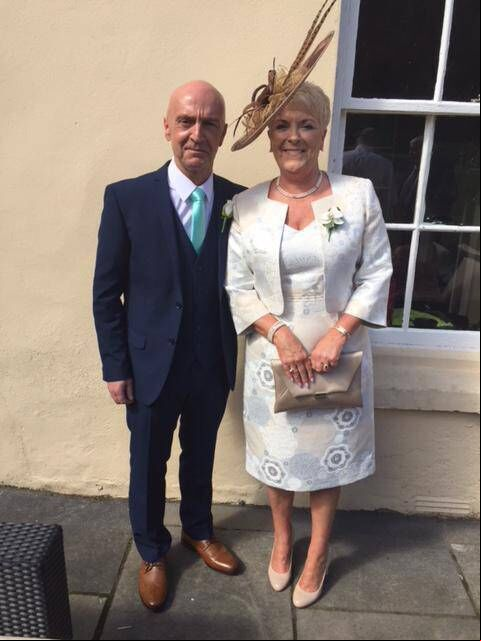 The happy couple attending a wedding. The happy couple attending a wedding.