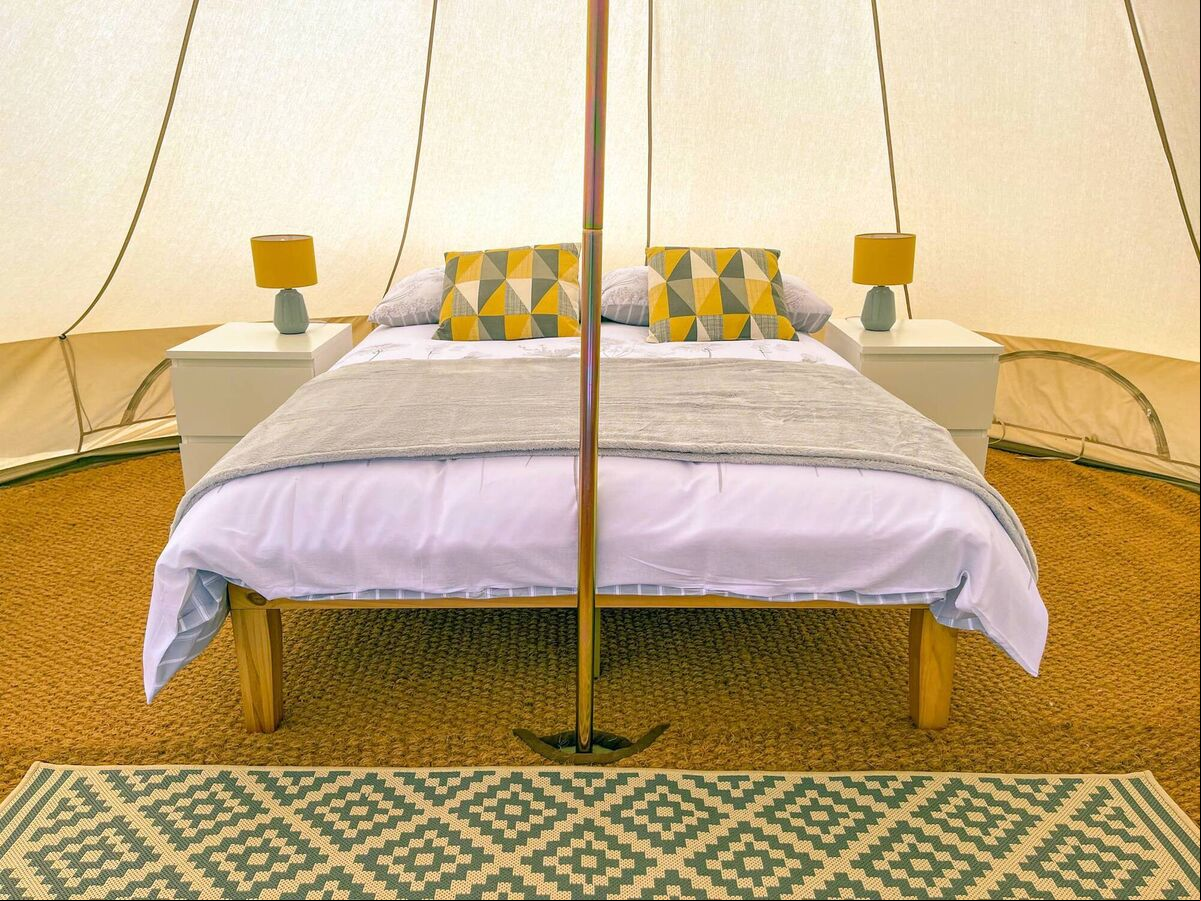 One of the bell tents at Wild Atlantic Glamping, on Bere Island. One of the bell tents at Wild Atlantic Glamping, on Bere Island.