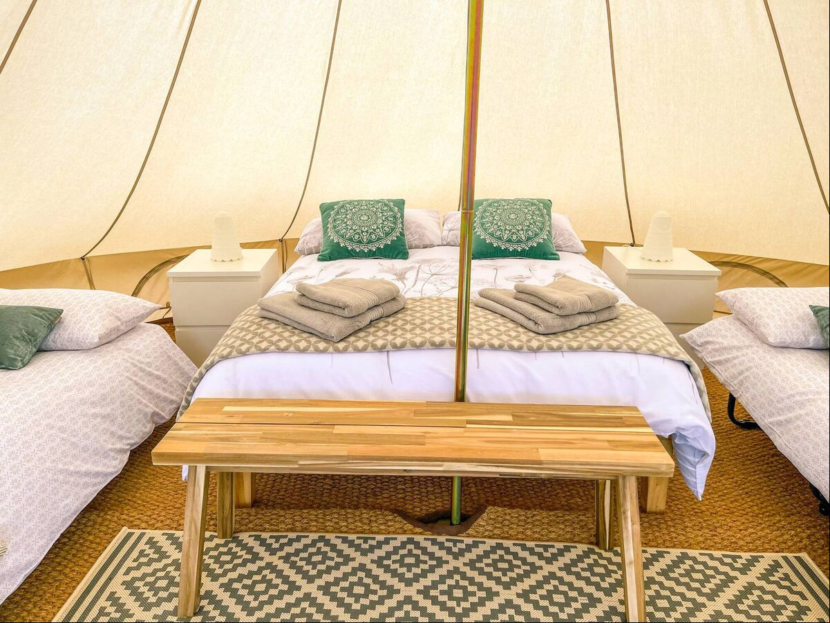 One of the family tents at Wild Atlantic Glamping on Bere Island. One of the family tents at Wild Atlantic Glamping on Bere Island.