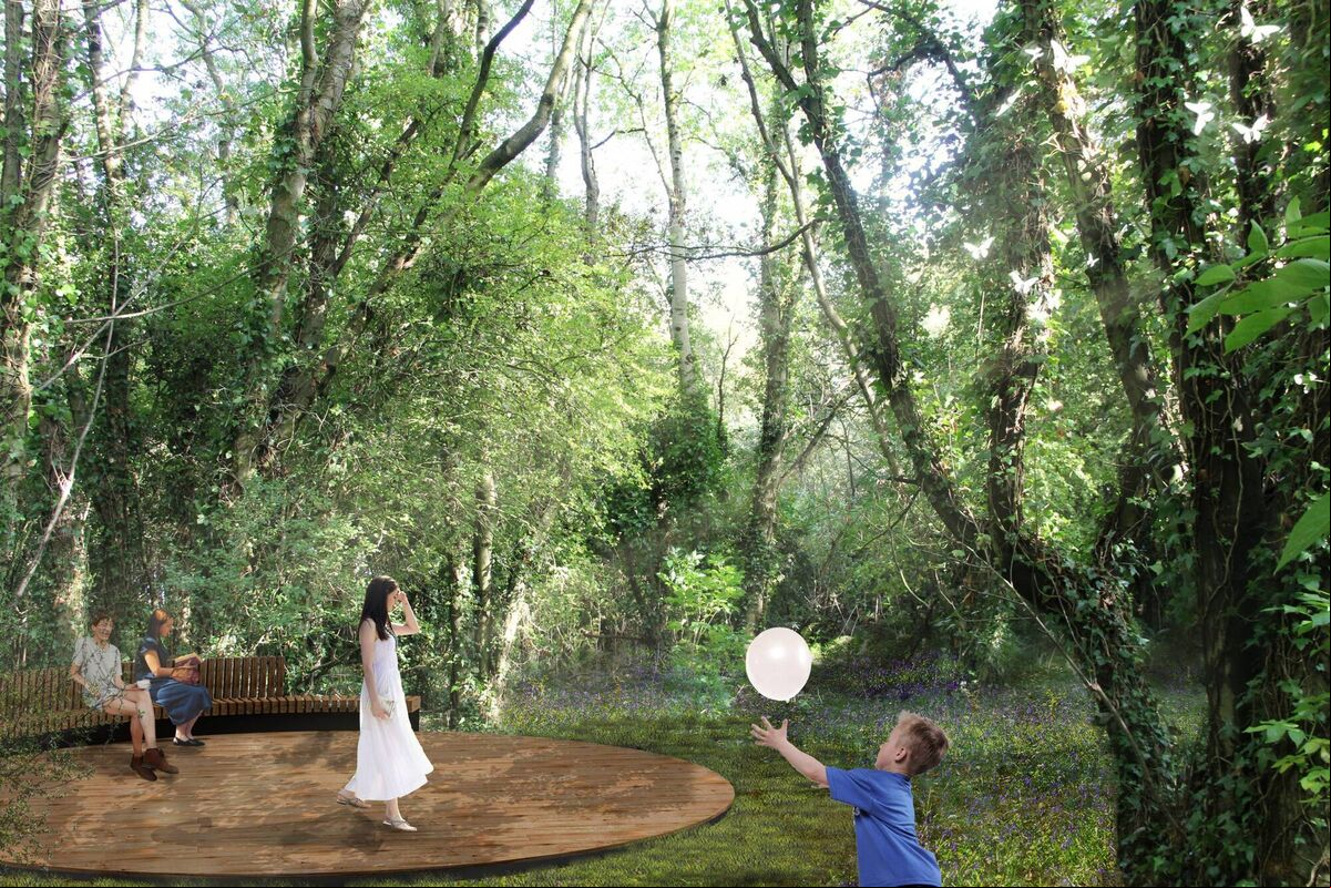 Marina Park Phase 2. Woodland North Platform. Pic: Cork City Council. Marina Park Phase 2. Woodland North Platform. Pic: Cork City Council.