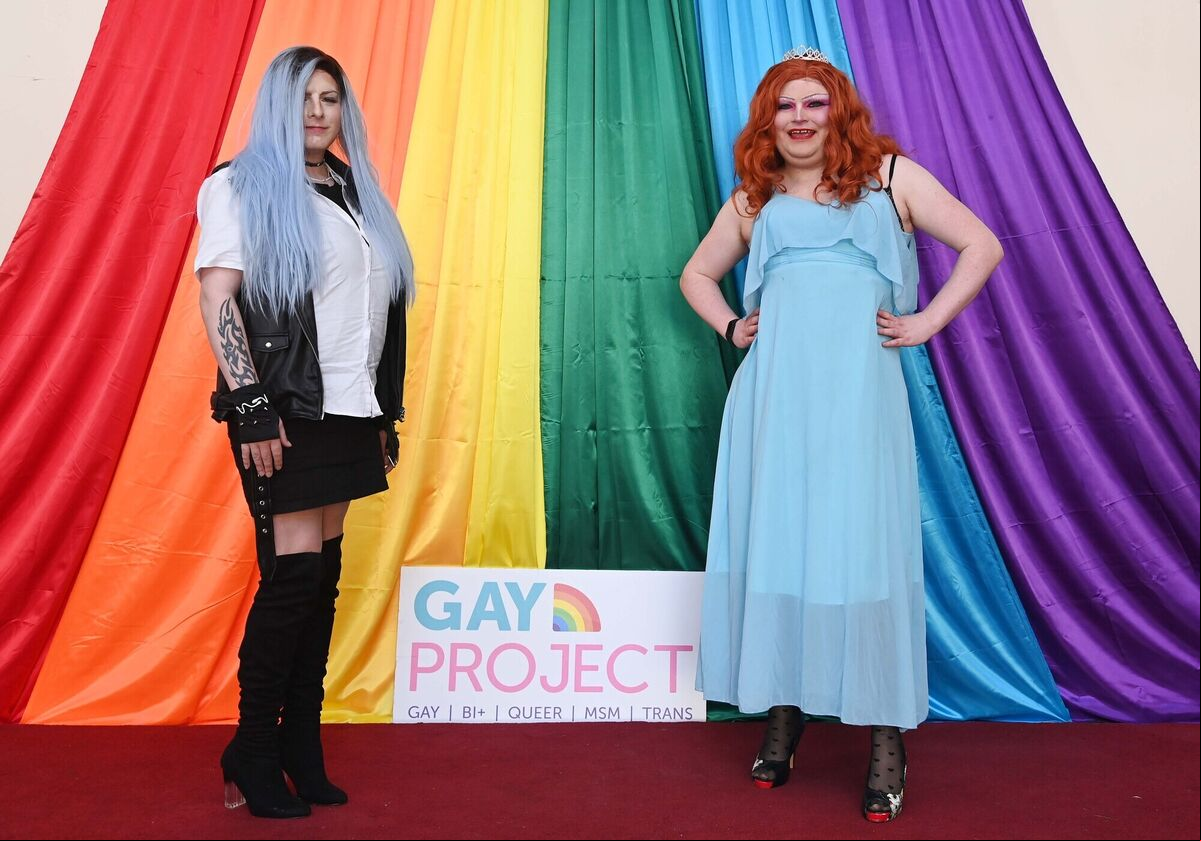 Sellabit (left) and Boo Boo Oopsie at the Drag School with Mia Gold Drag-uation at the Gay Project, Sawmill Street, Cork. Picture Denis Minihane. Sellabit (left) and Boo Boo Oopsie at the Drag School with Mia Gold Drag-uation at the Gay Project, Sawmill Street, Cork. Picture Denis Minihane.
