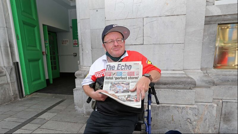 Echo boy Dave delighted after lost walking aid is replaced following US flight Echo boy Dave delighted after lost walking aid is replaced following US flight