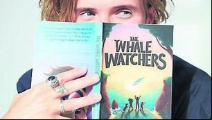 <p class="contextmenu internal_Caption">AUTHOR: Dougie Poynter with his new book The Whale Watchers</p>