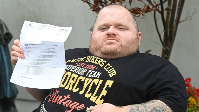 Cork patient with one eye told he must wait six years and nine months to see specialist Cork patient with one eye told he must wait six years and nine months to see specialist