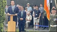 Varadkar pays tribute to ‘remarkable legacy’ of Michael Collins at his graveside