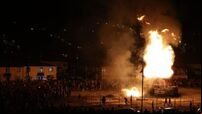 PSNI investigating reports of loud bangs at nationalist bonfire in Derry