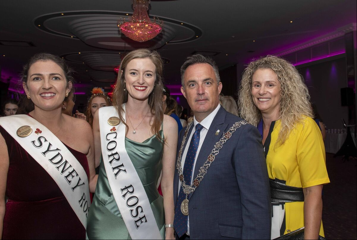 Deputy Lord Mayor of Cork, Cllr Damien Boylan and his wife Breda (on right) with Sydney Rose, Maud Brennan from near Mallow and Cork Rose, Jenny Byrne from Douglas. Picture: Brian Lougheed Deputy Lord Mayor of Cork, Cllr Damien Boylan and his wife Breda (on right) with Sydney Rose, Maud Brennan from near Mallow and Cork Rose, Jenny Byrne from Douglas. Picture: Brian Lougheed