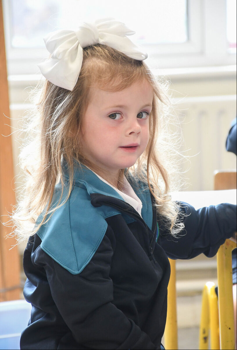 Harlee Hawkins pictured on her first day of school in Linda Buckley's Junior Infants Class in Strawberry Hill NS. Harlee Hawkins pictured on her first day of school in Linda Buckley's Junior Infants Class in Strawberry Hill NS.