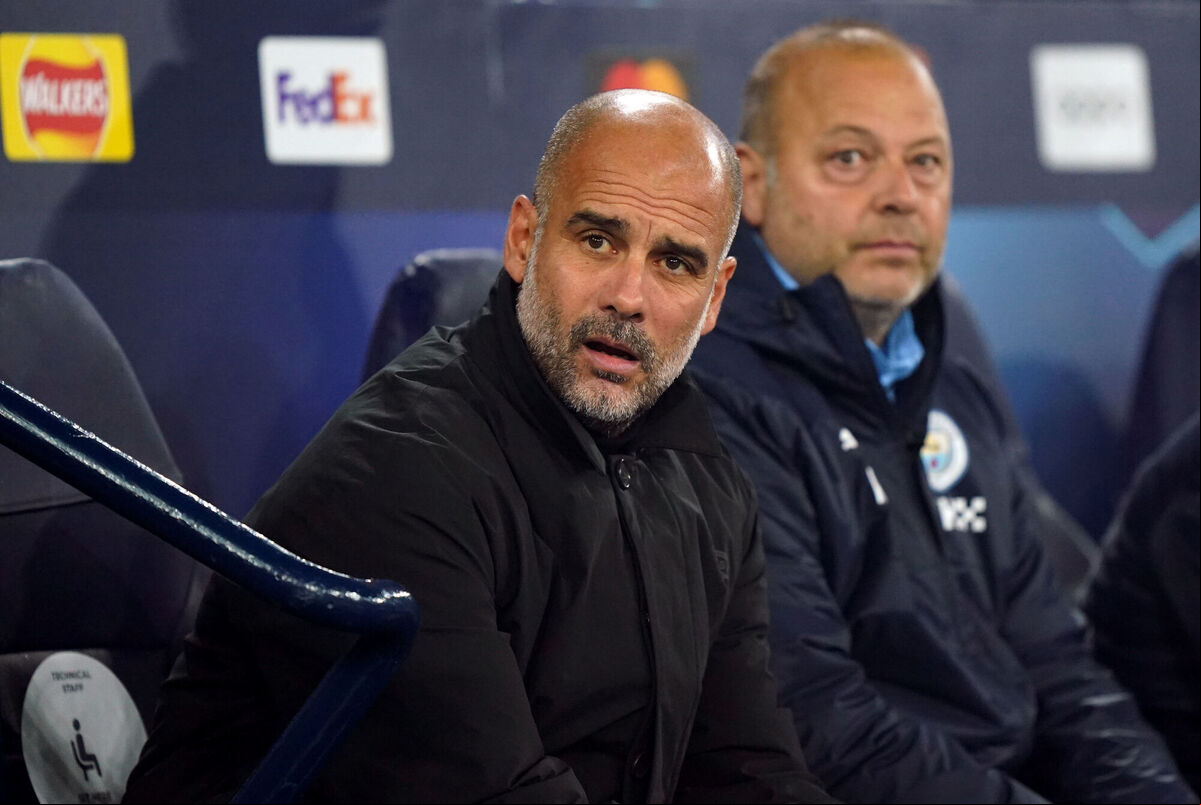 Manchester City manager Pep Guardiola during the UEFA Champions League Group G match at the Etihad Stadium, Manchester. Picture: Tim Goode/PA Wire. Manchester City manager Pep Guardiola during the UEFA Champions League Group G match at the Etihad Stadium, Manchester. Picture: Tim Goode/PA Wire.