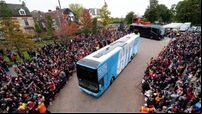 Merseyside Police receive complaint of alleged criminal damage to Man City bus