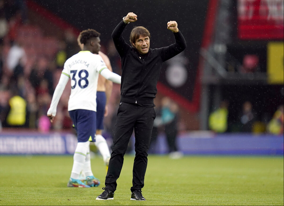 Tottenham Hotspur manager Antonio Conte after the Premier League match at the Vitality Stadium, Bournemouth. Tottenham Hotspur manager Antonio Conte after the Premier League match at the Vitality Stadium, Bournemouth.