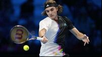 Stefanos Tsitsipas beaten again by Novak Djokovic in ATP Finals opener