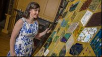 Glass quilt created during lockdown goes on display at National Museum