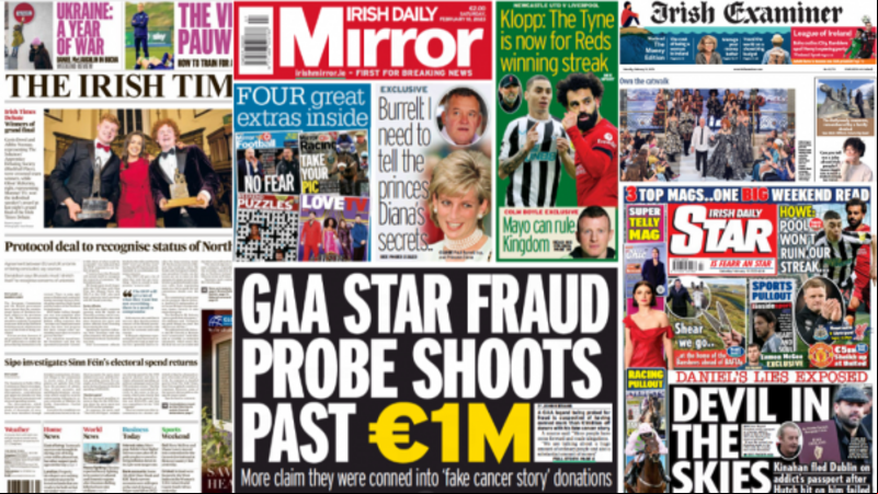 What the papers say: Saturday's front pages What the papers say: Saturday's front pages