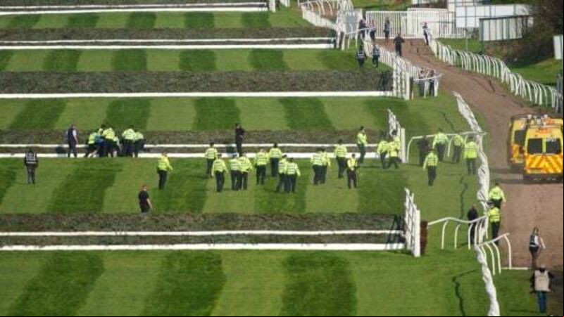 Nine protestors arrested after accessing Aintree track Nine protestors arrested after accessing Aintree track