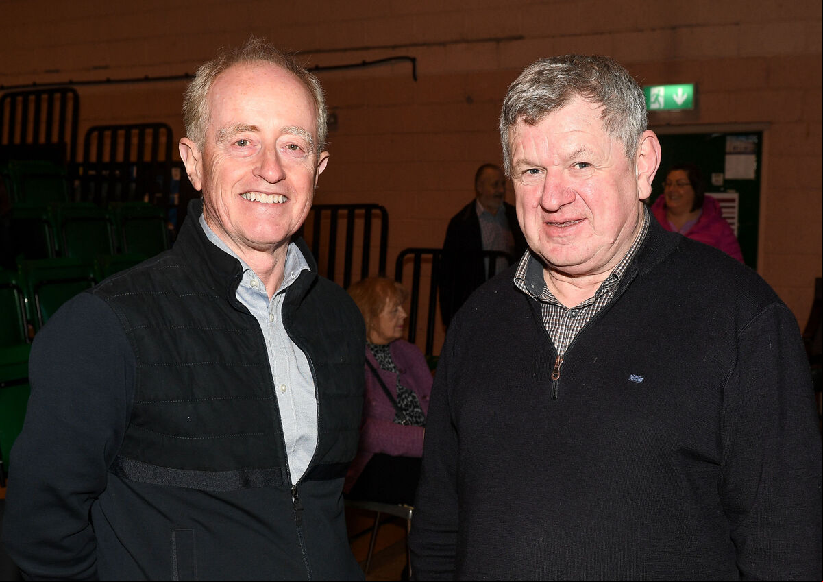 Tom Feeney, guest speaker and chairman of Blackrock Business Network, Co Dublin, left and Michael Thornhill, Skibbereen Floods Committee, at the gathering to discuss future plans for Blackpool, at Glen Rovers Hurling Club. Picture: David Keane. Tom Feeney, guest speaker and chairman of Blackrock Business Network, Co Dublin, left and Michael Thornhill, Skibbereen Floods Committee, at the gathering to discuss future plans for Blackpool, at Glen Rovers Hurling Club. Picture: David Keane.
