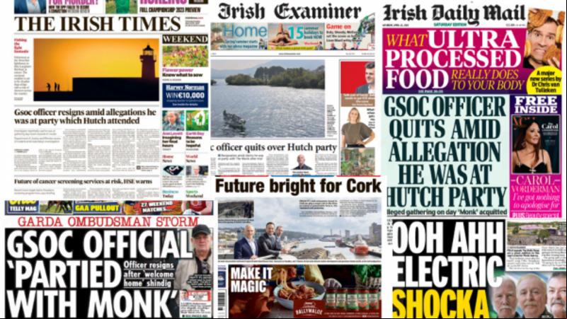 What the papers say: Saturday's front pages What the papers say: Saturday's front pages