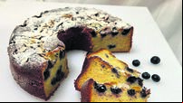 Recipe: Blueberry Cake with Almond Marzipan