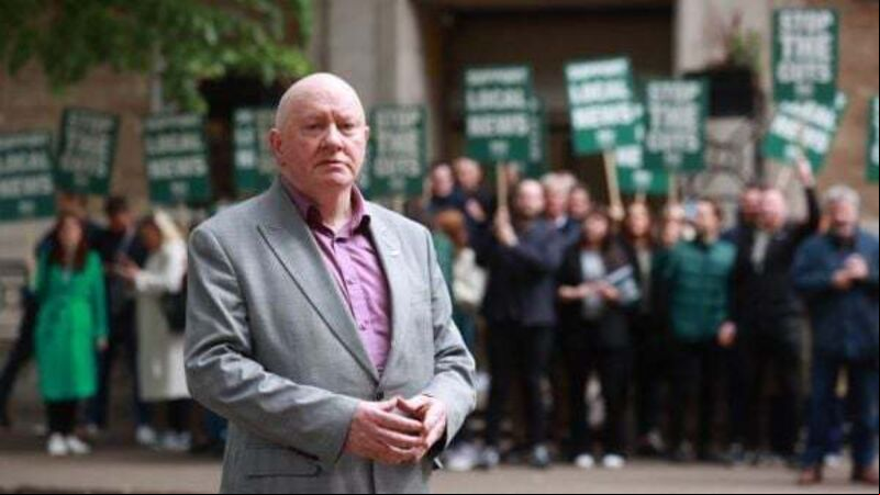 BBC Northern Ireland journalists take to picket lines as council votes counted BBC Northern Ireland journalists take to picket lines as council votes counted