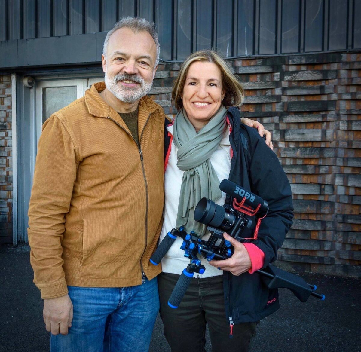 Karla Goodman with West Cork native, Graham Norton. Karla Goodman with West Cork native, Graham Norton.