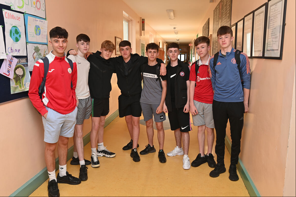 Junior certificate pupils who sat the English paper examination at Coláiste an Chroí Naofa, Carrignavar, Co Cork. Picture Dan Linehan Junior certificate pupils who sat the English paper examination at Coláiste an Chroí Naofa, Carrignavar, Co Cork. Picture Dan Linehan