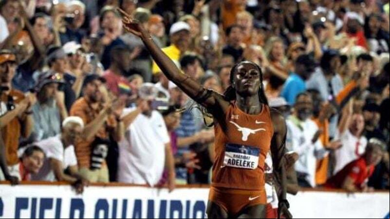 Rhasidat Adeleke thanks ers after record-breaking win in Texas Rhasidat Adeleke thanks ers after record-breaking win in Texas
