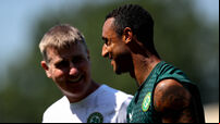 Adam Idah with Stephen Kenny 14/6/2023