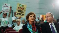Security forum beset by further protests and interruptions in Galway