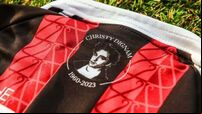 Bohemians wear special jersey in tribute to Christy Dignam during Dublin derby