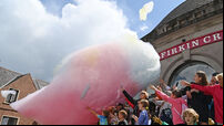 WATCH: Cork street taken over by foam for Cork Midsummer Festival