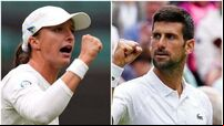 Wimbledon day one: Top seeds Iga Swiatek and Novak Djokovic ease to victory