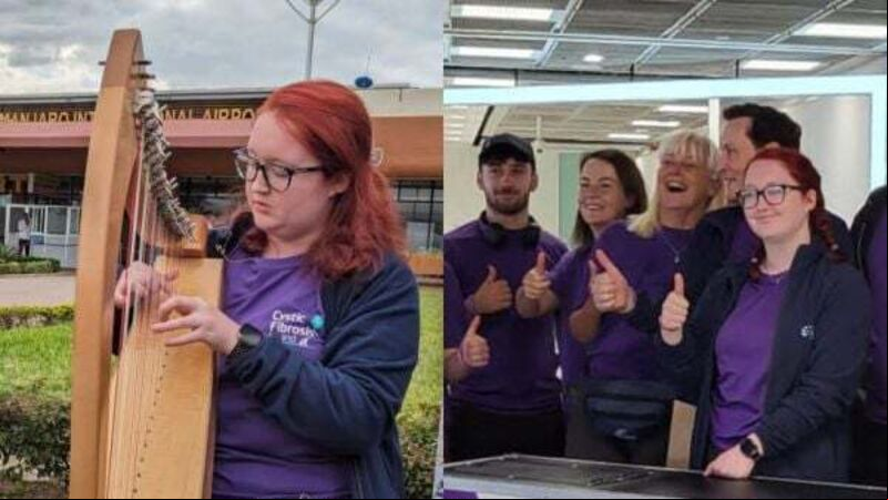 Harpist begins mission to break Guinness World Record on Mount Kilimanjaro Harpist begins mission to break Guinness World Record on Mount Kilimanjaro