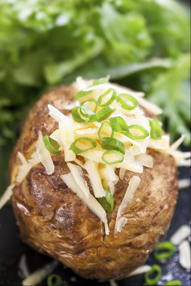 Baked Potatoes are a quick and easy dinner. Baked Potatoes are a quick and easy dinner.