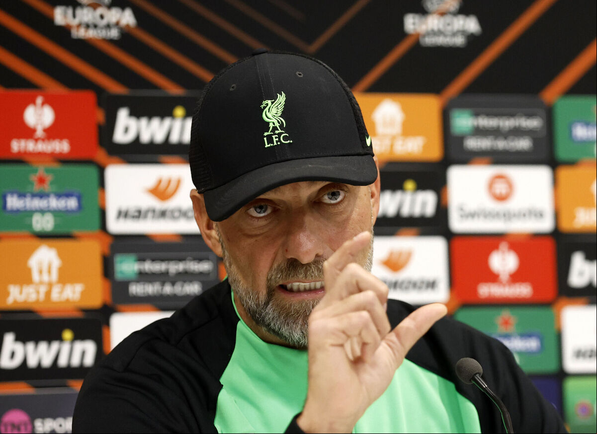 Liverpool manager Jurgen Klopp during a press conference at Anfield, Liverpool. Where he said the match against Spurs should be replayed. Picture: Nigel French/PA Wire