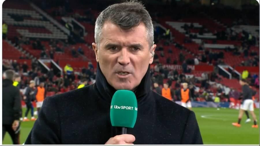 Roy Keane on duty with ITV. Roy Keane on duty with ITV.