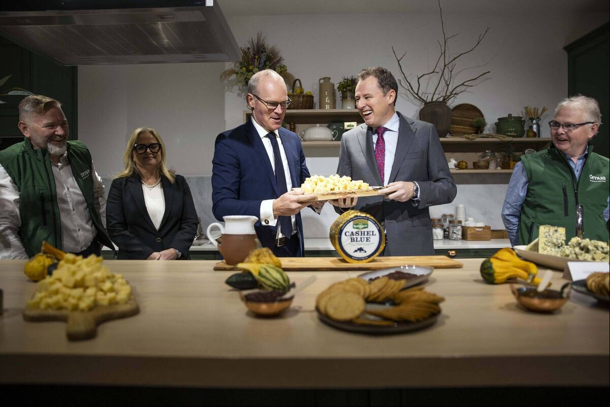 Simon Coveney TD Minister for Enterprise, Trade and Employment of Ireland and Charlie McConalogue TD Minister for Agriculture, Food and the Marine of Ireland ing Kerrygold’s ambition to become Ireland’s first €2 billion food brand. Picture Clare Keogh Simon Coveney TD Minister for Enterprise, Trade and Employment of Ireland and Charlie McConalogue TD Minister for Agriculture, Food and the Marine of Ireland ing Kerrygold’s ambition to become Ireland’s first €2 billion food brand. Picture Clare Keogh