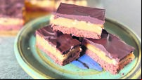 Recipe: Peanut &amp; Caramel Bars with Chocolate Shortbread